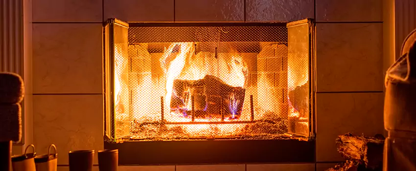 Mendota Hearth Landscape Fireplace Installation in Cloverleaf, Texas