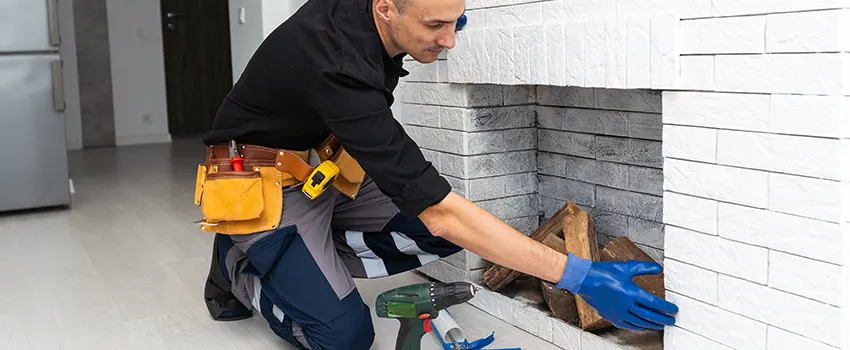 Fireplace Damaged Damper Frame Repair Services in Cloverleaf, Texas
