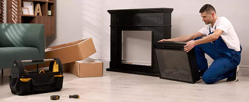Old Rusted Metal Fireplace Repair And Replacement in Cloverleaf, TX